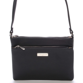 Malá módna crossbody čierna kabelka - David Jones Jakarta
