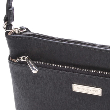 Malá módna crossbody čierna kabelka - David Jones Jakarta
