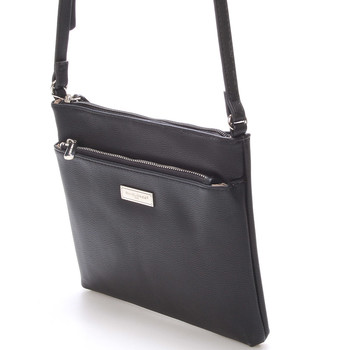 Malá módna crossbody čierna kabelka - David Jones Jakarta