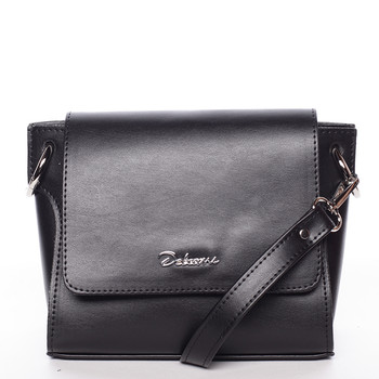 Trendy dámska crossbody kabelka čierna - Delami Jasen