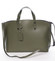 Dámska kožená kabelka tmavo zelená - ItalY Jordana