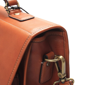 Luxusná kožená aktovka koňaková - Gerard Henon Harman