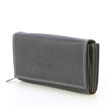Dámska kožená peňaženka čierna - WILD Haemon New