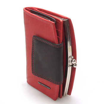 Luxusná dámska kožená peňaženka červená - Bellugio Armi