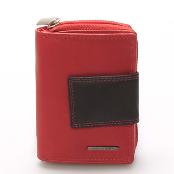 Dámska kožená peňaženka červeno čierna - Bellugio Eurusie