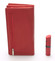 Veľká dámska kožená peňaženka červená - Bellugio Glykys