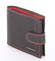 Pánska kožená peňaženka čierno červená - Bellugio Eurus