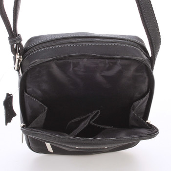 Čierna pánska štýlová kožená taška - SendiDesign Heracles