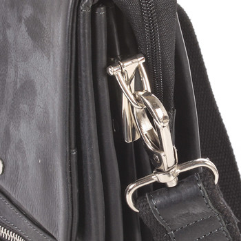 Kvalitná pánska kožená taška čierna - SendiDesign Hektor