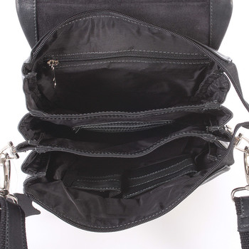 Kvalitná pánska kožená taška čierna - SendiDesign Hektor