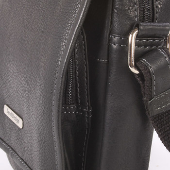 Luxusná kožená pánska taška čierna- Sendi Design Heliodoros