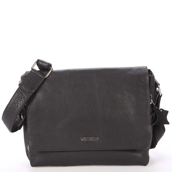 Luxusná veľká kožená taška čierna- Sendi Design Hermes