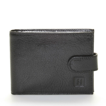 Luxusná pánska čierna kožená peňaženka - Hexagona Hestia