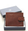 Luxusná pánska hnedá kožená peňaženka - Hexagona Hestia
