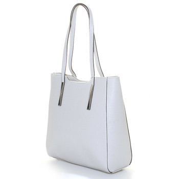 Dámska svetlo šedá kabelka cez plece - David Jones Wiktoria