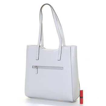 Dámska svetlo šedá kabelka cez plece - David Jones Wiktoria