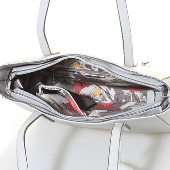 Dámska svetlo šedá kabelka cez plece - David Jones Wiktoria