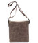 Svetlohnedá elegantná crossbody kožená taška - Delami 1172