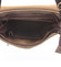 Svetlohnedá elegantná crossbody kožená taška - Delami 1172