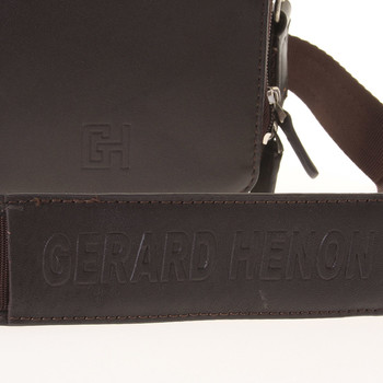 Pánska taška cez rameno na doklady hnedá - Gerard Henon Delrico