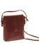 Dámska kožená crossbody kabelka hnedá - ItalY Tamia