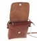 Dámska kožená crossbody kabelka hnedá - ItalY Tamia