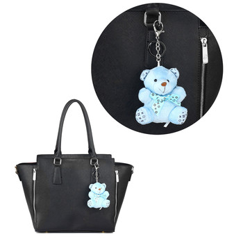 Prívesok na kabelku modrý - medvedík