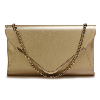 Elegantná zlatá listová kabelka - LS Fashion Ilaria