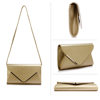 Elegantná zlatá listová kabelka - LS Fashion Ilaria