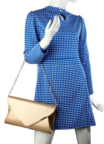 Elegantná zlatá listová kabelka - LS Fashion Ilaria