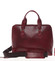 Pevná luxusná dámska vínová kožená aktovka - Annie Claire Boom