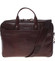 Luxusné tmavo hnedá celokožená taška na notebook - Delami 1247