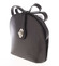 Malá dámska čierna kožená crossbody kabelka - ItalY Zerena
