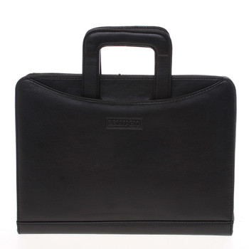 Menšia čierna pánska spisovka Bellugio 0452