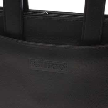 Menšia čierna pánska spisovka Bellugio 0452
