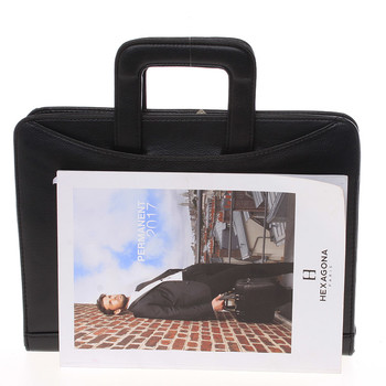 Menšia čierna pánska spisovka Bellugio 0452