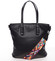Luxusne štýlová dámska čierna kabelka cez plece - Maria C Eustacia