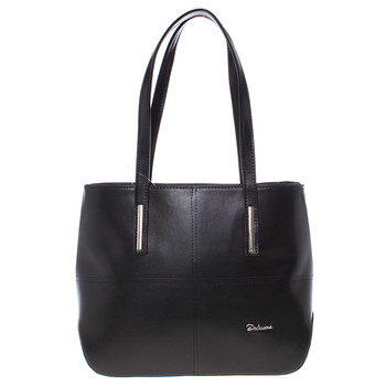 Dámska luxusná kabelka cez rameno čierna - Delami Leonela