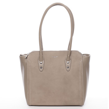 Módna khaki kabelka cez plece - David Jones Luna