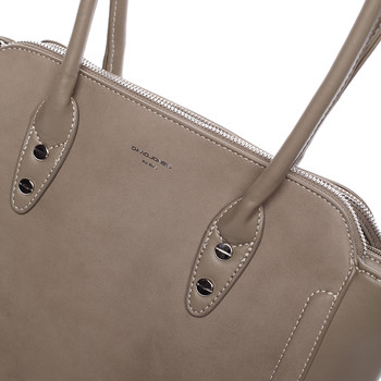 Módna khaki kabelka cez plece - David Jones Luna