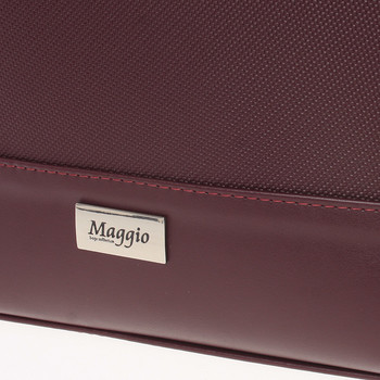 Dámska luxusná saffiano kabelka vínová - Maggio Claudine