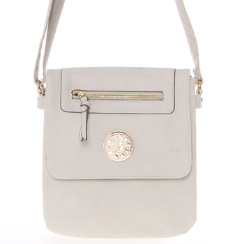 Módna dámska crossbody kabelka krémovo šedá - David Jones Azarrine