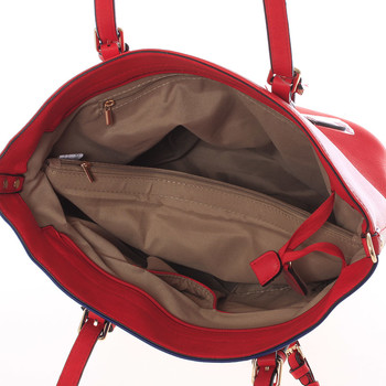 Červená väčšia kabelka cez rameno - MH 2201