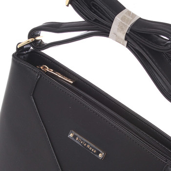 Moderná a elegantná čierna crossbody kabelka - Silvia Rosa Kairos