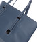 Elegantná perforovaná modrá kabelka s organizérom - David Jones Cambria