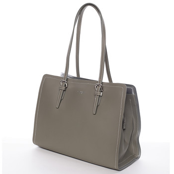 Elegantná olivovo zelená kabelka cez plece - David Jones Rayna