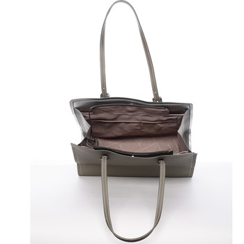 Elegantná olivovo zelená kabelka cez plece - David Jones Rayna