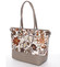 Hnedá elegantná kvetinová kabelka - David Jones Blomst