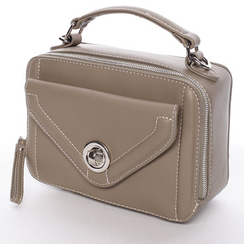 Malá atraktívna khaki dámska crossbody kabelka - David Jones Lalita