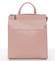 Dámsky pevný moderný batoh ružový - David Jones Leandros
